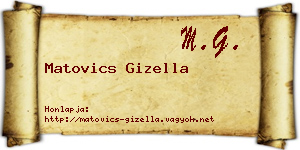 Matovics Gizella névjegykártya